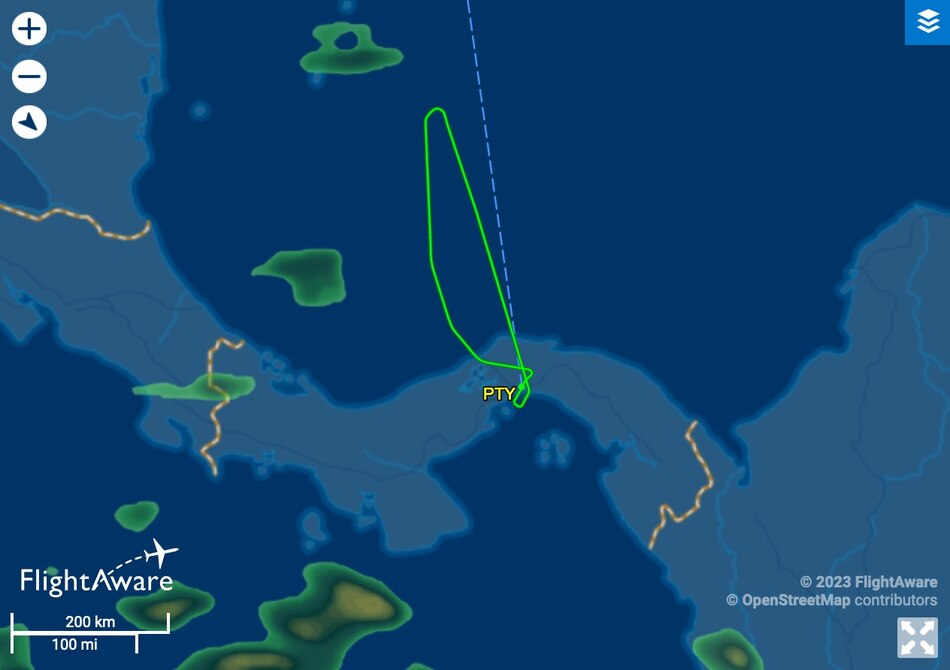 Un vuelo con destino a Tampa, Estados Unidos, retornó al aeropuerto de Tocumen y se activó el protocolo de emergencia