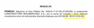 Constructora Riga Services gana contrato para construir centro penitenciario de rehabilitación en Las Garzas