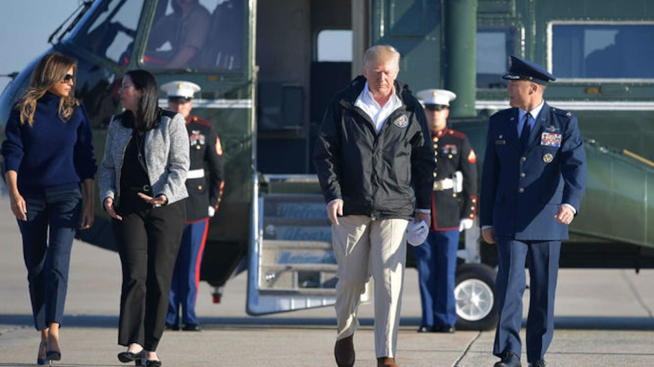 Trump visita Puerto Rico decidido a resaltar la ayuda de Estados Unidos tras huracanes