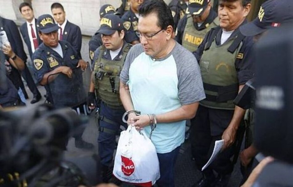 Encarcelan a gobernador peruano por caso Odebrecht