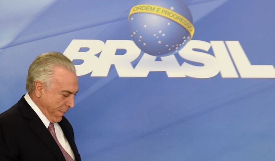 Temer dice que la denuncia por corrupción en su contra ‘es una ficción’