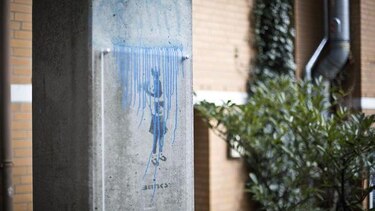 Dañan la única obra conocida del grafitero Banksy en Alemania