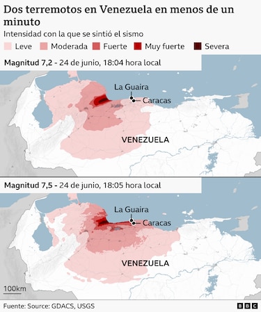 ‘Pidan ayuda. Estamos aquí’: los primeros testimonios tras el terremoto de magnitud 7.2 y su potente réplica en Venezuela