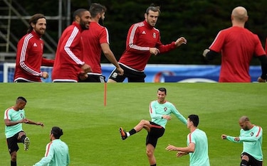 Cristiano Ronaldo ante Bale; Portugal y Gales por el pase a la final