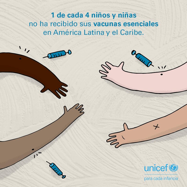 La tasa de vacunación infantil retrocede a los niveles de hace casi 30 años en América Latina