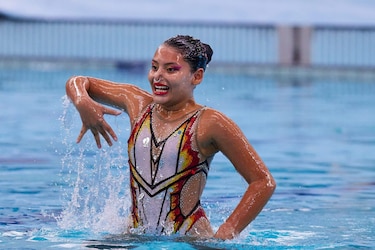 Brillaron en el Argentina  Open Artistic Swimming