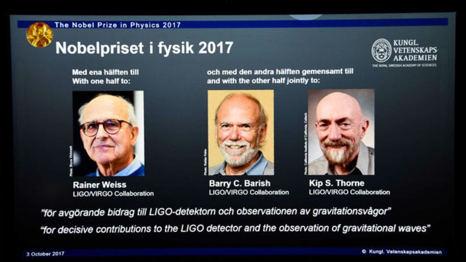 El Nobel de Física premia a científicos que confirmaron la teoría de Albert Einstein