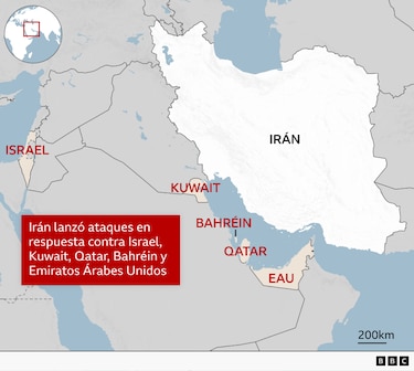 Irán ataca a varios países de la región en respuesta a los bombardeos de Estados Unidos e Israel en su territorio