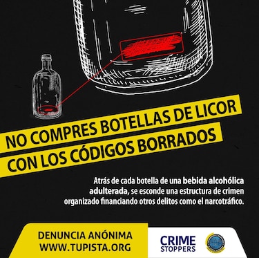La adulteración de bebidas alcohólicas aumenta en las fiestas de fin de año: Crime Stoppers