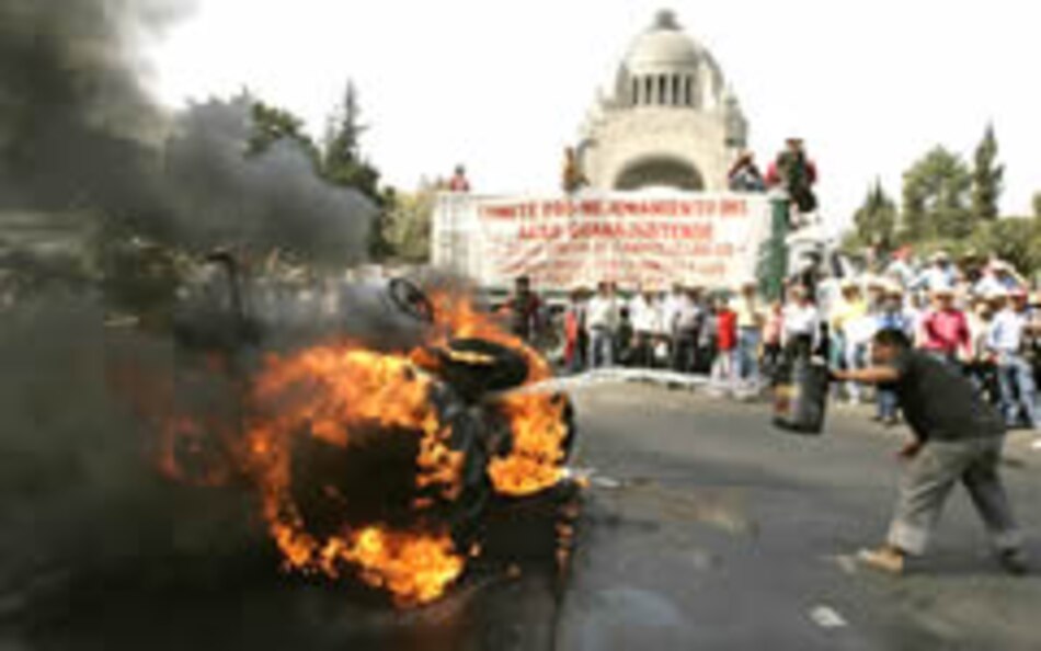 Campesinos protestan contra apertura total TLC