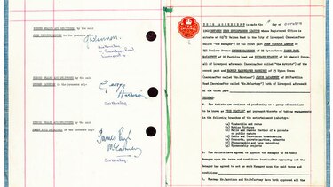 Contrato de los Beatles