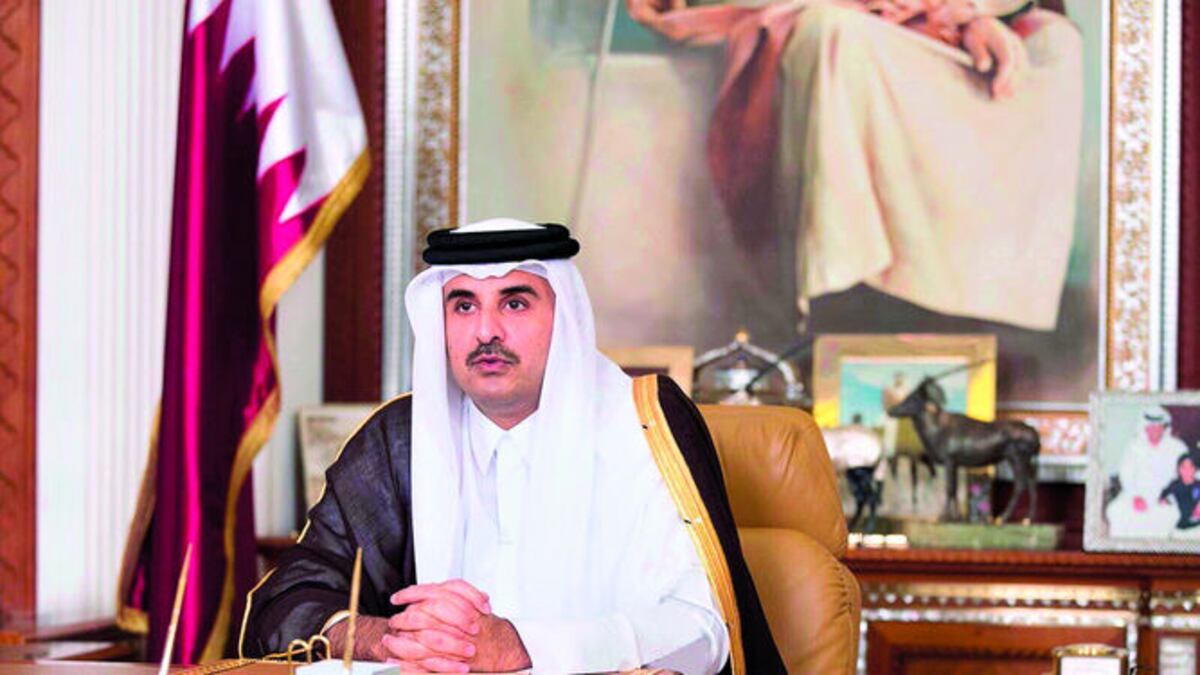 El emir de Catar, Sheikh Tamim bin Hamad al Thani, apareció el pasado viernes en su primer discurso televisado desde que comenzó la crisis diplomática que atravie
