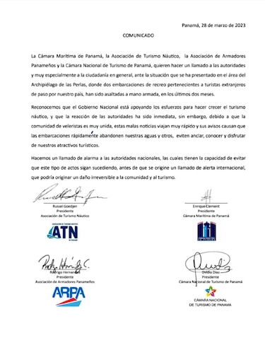 Piratas, una amenaza para los turistas en el archipiélago de Las Perlas