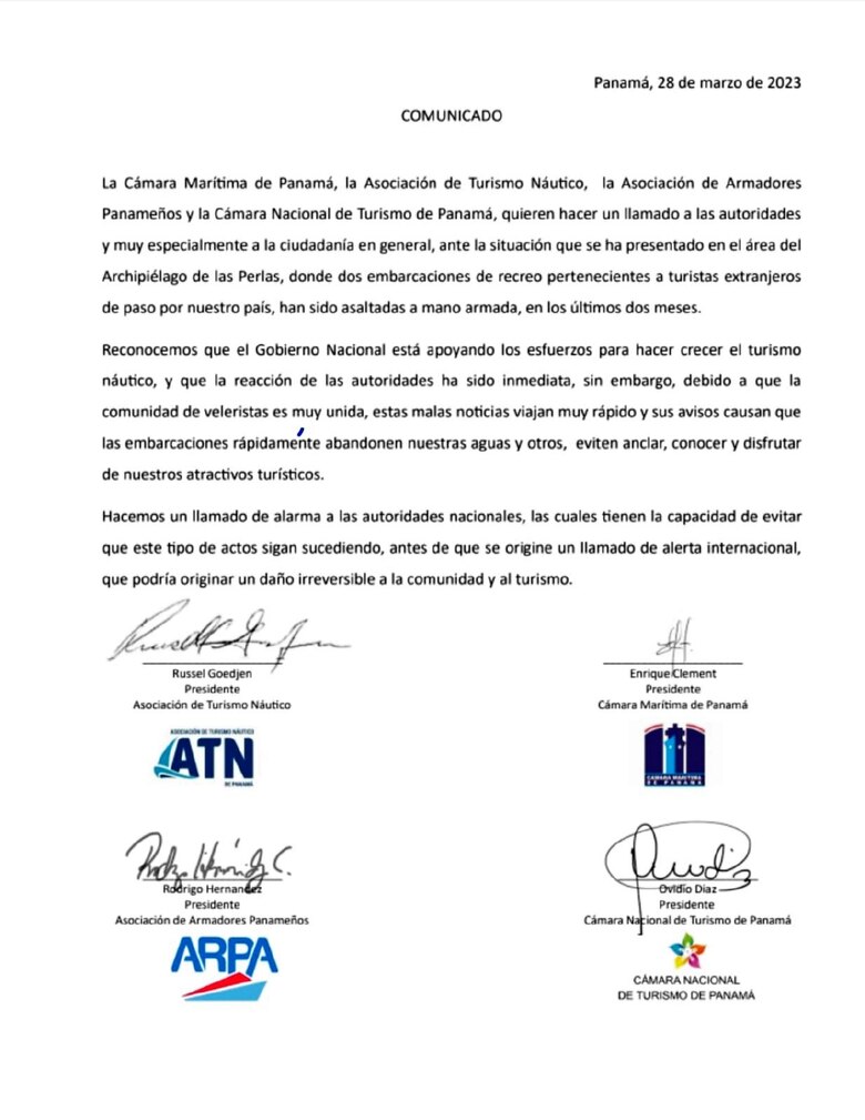 Piratas, una amenaza para los turistas en el archipiélago de Las Perlas