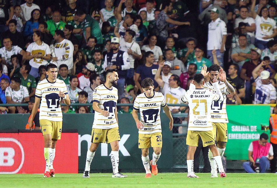 Caicedo le da triunfo a los Pumas de Carrasquilla sobre el León de James