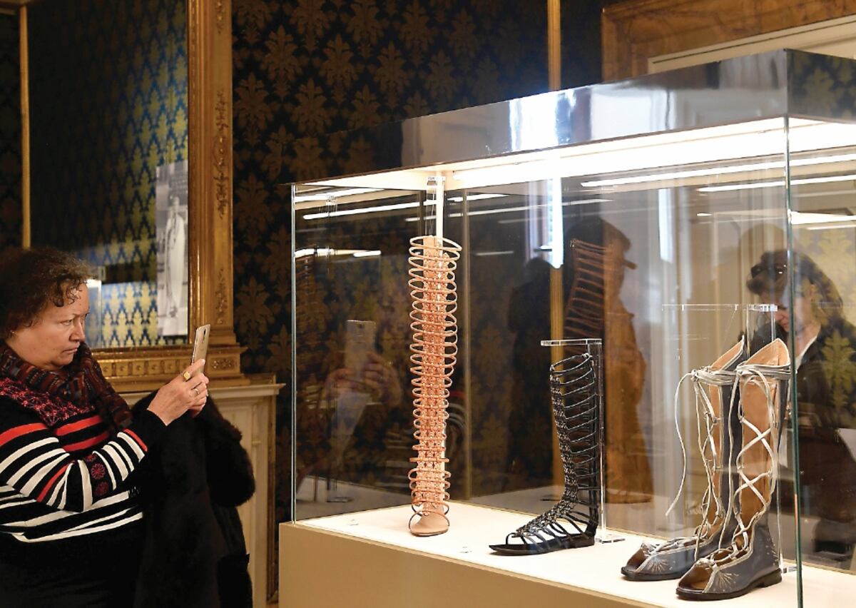 La muestra se exhibe en el museo Palacio Pitti. AFP