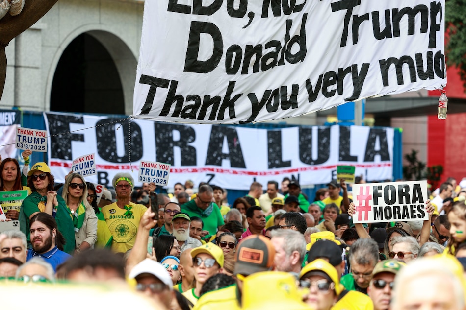 Actos a favor de Bolsonaro atacan a Lula y al Poder Judicial en medio de elogios a Trump