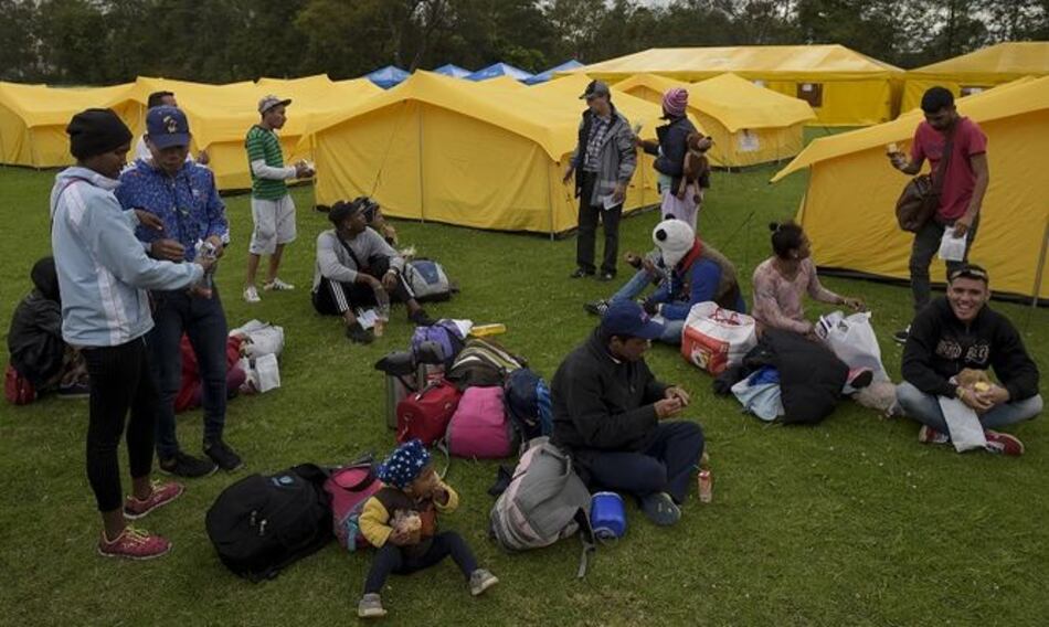 Colombia abre campamento para migrantes venezolanos