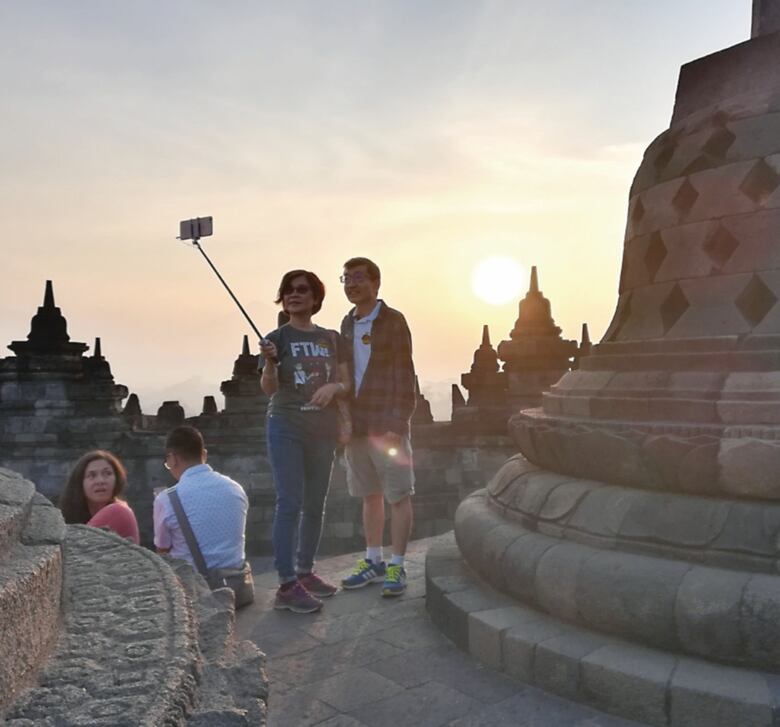 Amanecer en Borobudur