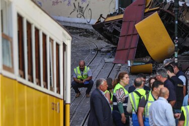 Cable subterráneo entre vagones de funicular accidentado en Lisboa cedió, según técnicos