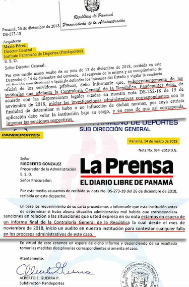 Procurador Rigoberto González exige a Pandeportes cumplir su rol