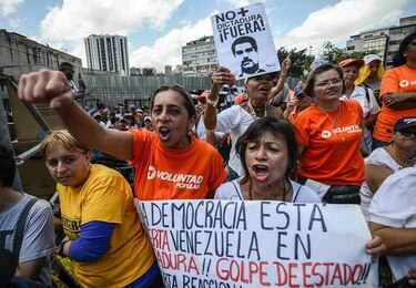 Opositores volvieron a las calles para pedir elecciones en Venezuela