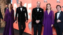 Kate Middleton y su ‘look’ morado para la premiere de ‘Digger’