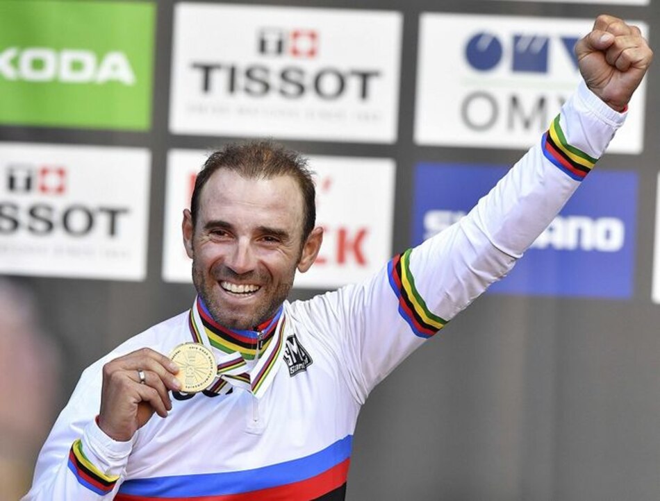 Alejandro Valverde se proclama campeón del mundo de ciclismo