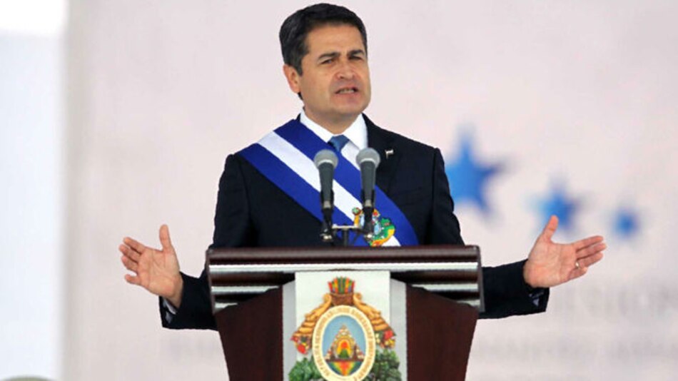 Presidente Juan Orlando Hernández, investido para segundo mandato en Honduras