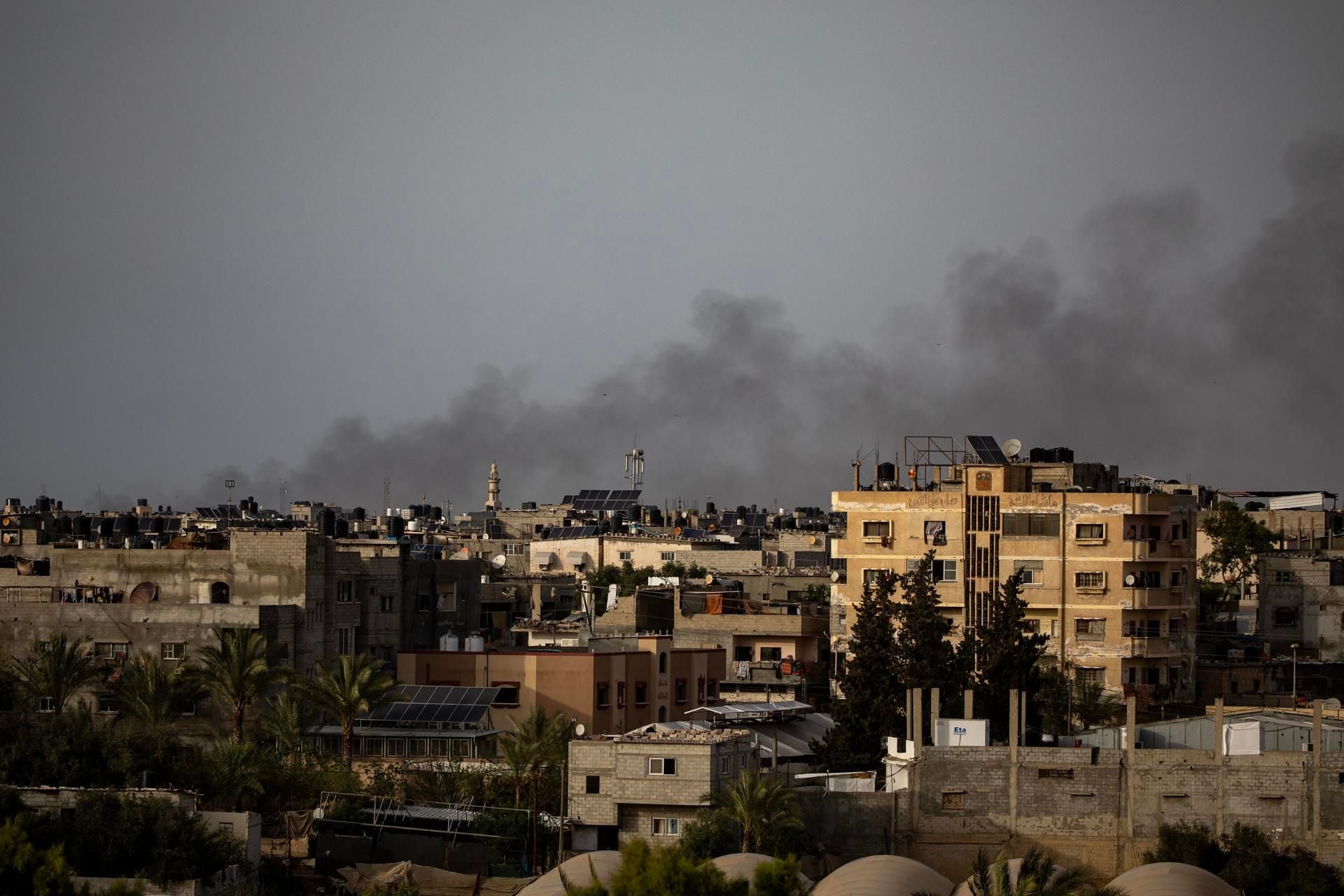 El Ejército de Israel sigue con su contraofensiva en la Franja de Gaza. EFE